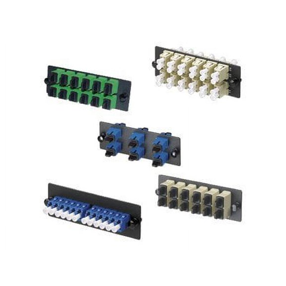 Panduit Opticom Fiber Adapter Panels - Patch panel - aqua - 6 ports