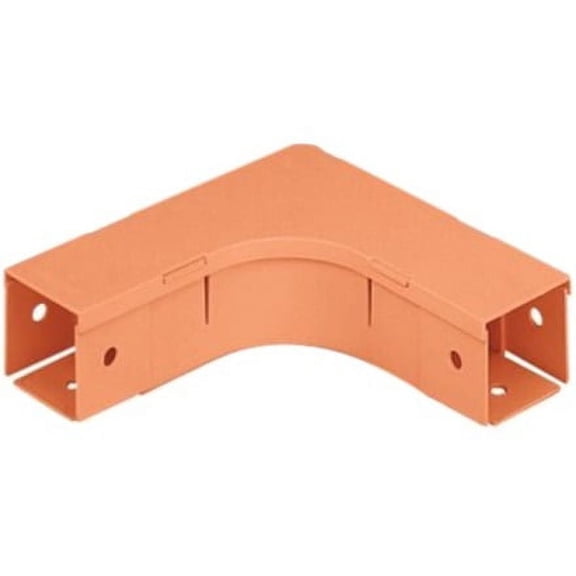 Panduit FRA4X4OR Fiber-Duct Right Angle 45-Degree Fitting, Base, Cover, 4 x 4"