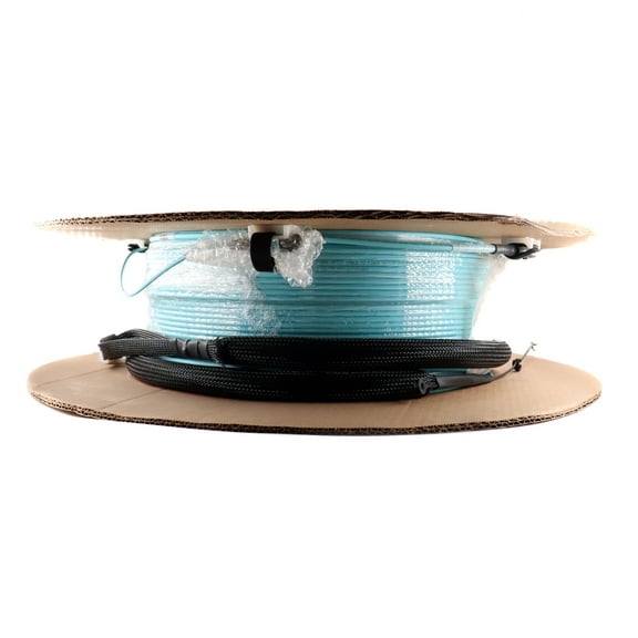 Panduit FXTYP7E7EAAM120 Fiber Cable, 12-Fiber, OM3, PANMPO (F) to PANMPO (F), Pulling Eye, 393-Feet