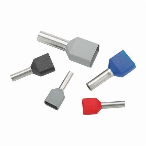 Panduit 18 AWG Polypropylene Ferrule, Red, PK of 500   FTD77-10-D