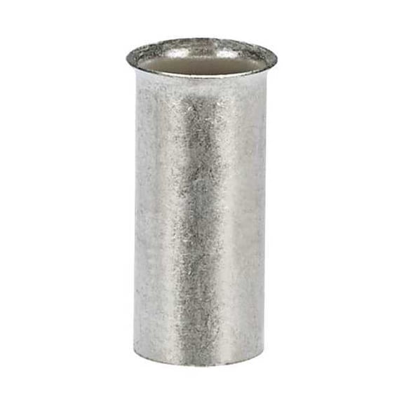 Panduit Ferrule, 6 AWG, Non-Insul, 19/32in., PK250 F84-15-TL