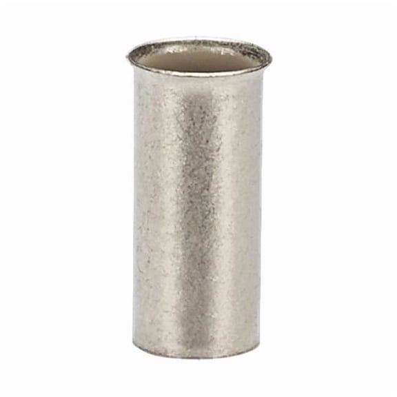 Panduit Ferrule, 8 AWG, Non-Insul, 15/32in., PK500 F83-12-D