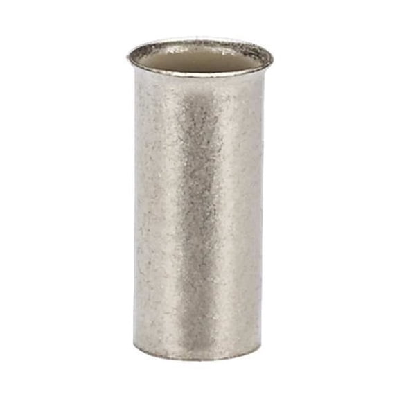 Panduit Ferrule, 8 AWG, Non-Insul, 15/32in., PK500 F83-12-D