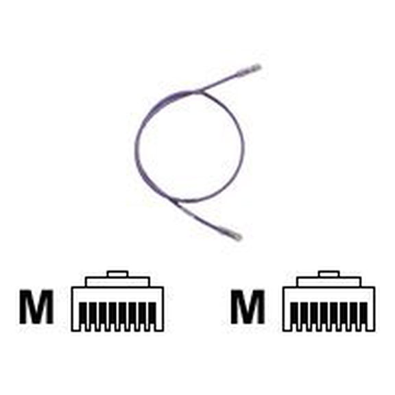 Panduit TX6 PLUS - Patch cable - RJ-45 (M) to RJ-45 (M) - 7 ft - UTP - CAT 6 - booted, snagless, stranded - violet