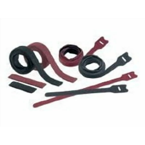Panduit TAK-TY HLTP / HLSP Hook & Loop Cable Ties - Plenum - Cable tie - 1 ft - maroon