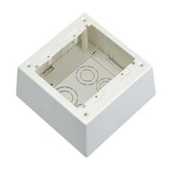 Panduit Junction Box, Gang Box Type, 2 Gangs, PVC JBP2DIW