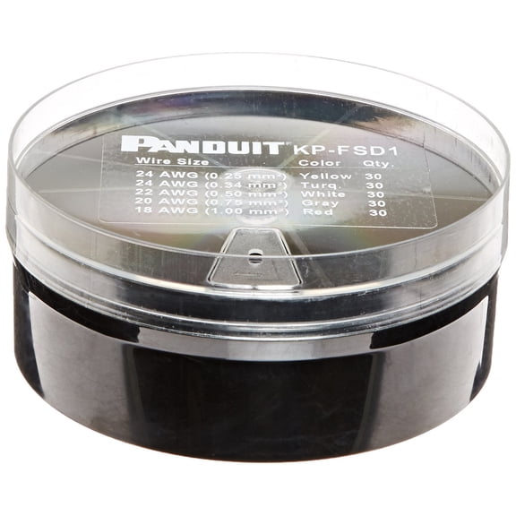 Panduit KP-FSD1 Ferrule Kit with #24 - 18 AWG Insulated Din Ferrules CA3