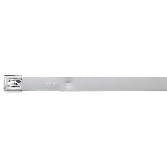 Panduit MLT4EH-LPPan-SteelSelf-Locking Cable Tie, General Purpose, Bundle Diameter, 1.00" Min Bundle Diameter, 600lbs Min TensileStrength, 0.010" Thickness,0.50" Width, 17.1" Length (Pack of 50) CA3