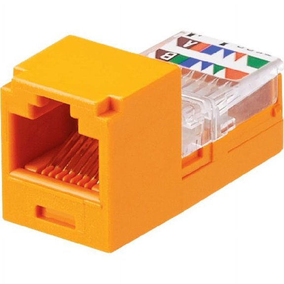 Panduit CJ588ORY Mini-com CAT5/Cat5E Jack Module
