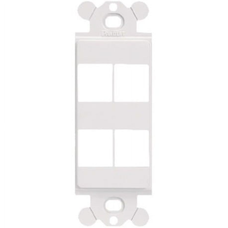 Panduit NK4RMFWH Faceplate Insert