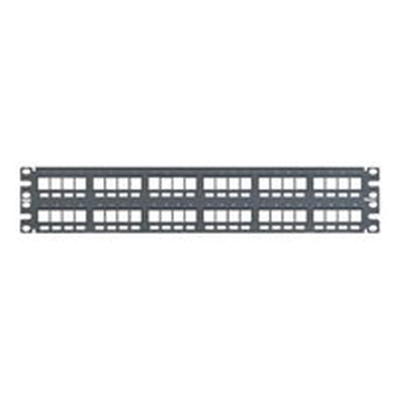 Panduit NetKey 48 Port Modular Patch Panel - 48 x RJ-45 - 48 Port(s) - 48 x RJ-45 - 48 x RJ-11 - 19" Wide - Rack-mountable