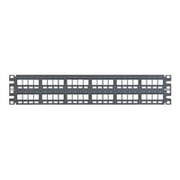 Panduit NetKey 48 Port Modular Patch Panel - 48 x RJ-45 - 48 Ports - 48 x RJ-45 - 48 x RJ-11 - 19 Wide - Rack-mountable