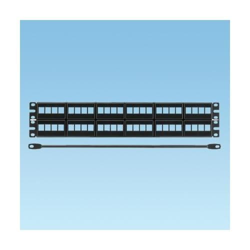 Panduit NKFP48KSRBSY 48-Port Modular Patch Panel with Strain Relief