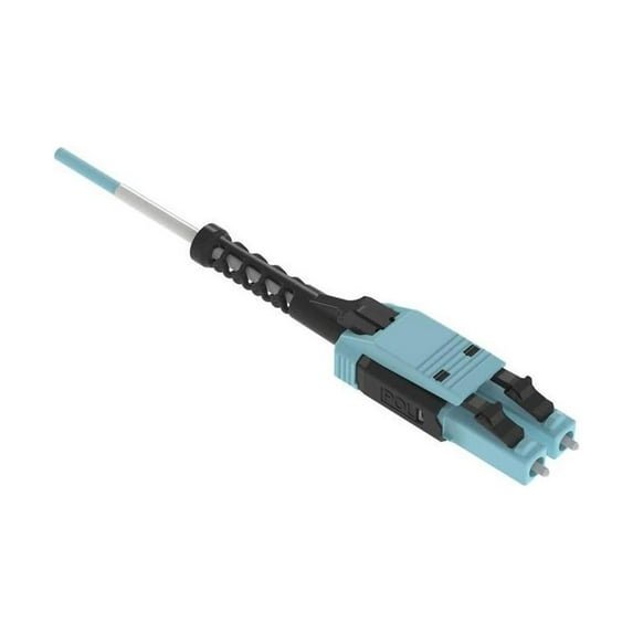 Panduit OM4 2f 2mm PC OFNP LC Uni /LC Uni A-B Opt IL 3m - 9.84 ft Fiber Optic Network Cable for PC, Network Device - First End: 1 x LC Uniboot - Second End: 1 x LC Uniboot - Patch Cable - OFNP - Aqua