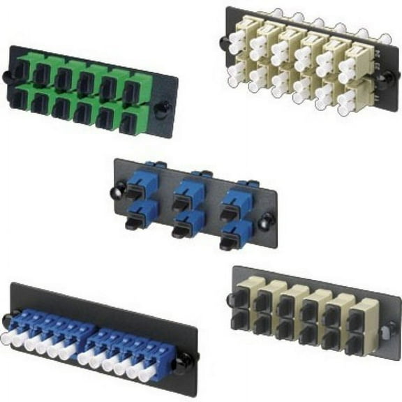 Panduit Opticom Fiber Adapter Panels - Patch Panel - Blue - 8 Ports