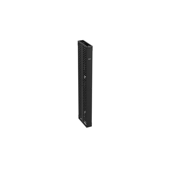 Panduit PR2V Vertical Dual Sided Manager - Black - 1 Pack - Steel, Acrylonitrile Butadiene Styrene (ABS) PR2VD06