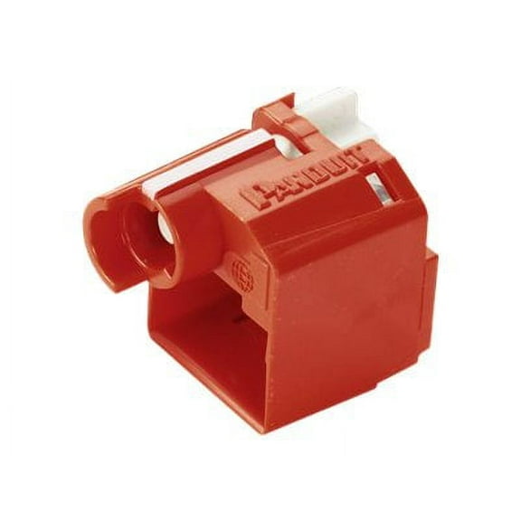 Panduit PSL-DCPLRX Recessed RJ45 Plug Lock-in Device, 10 Devices Per Pack + 1 Tool