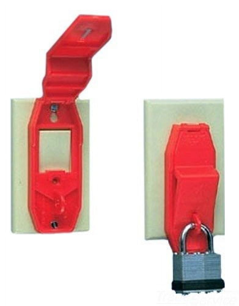Panduit PSLWS1A Toggle Switch Lockout, Red