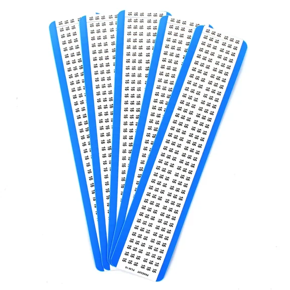 Panduit Pcm-16 Pan-Code Pre-Printed "16" Pcm Vinyl Cloth Marker Cards (5 Pack)