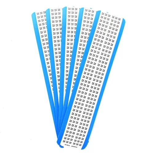 Panduit Pcm-25 Pan-Code Pre-Printed "25" Pcm Vinyl Cloth Marker Cards (5 Pack)