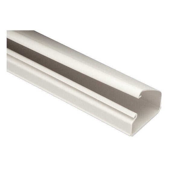 Raceway, LD10 Series, 1 Channel, 1.51 in W, 0.94 in H, 6 ft L, White ...