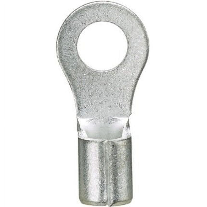 Ring Terminal, 5/16 in Stud Size, 14 AWG, 2,000 V, Bare Insulated, Bare, Crimp Termination Only