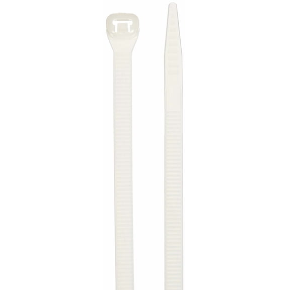 Panduit SG150I-C Super-Grip Cable Tie, Nylon 6.6, Intermediate Cross Section, Curved Tip, 1.5" Max Bundle Diameter, Pack of 100 CA1
