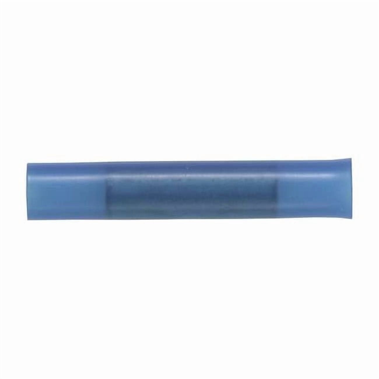 Butt Splice Wire Connector, 14 AWG Max, Blue, Nylon Insulation, 600 V, 100 PK BSN14-C