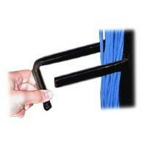 Panduit Vertical D-ring Cable Management Ring Black