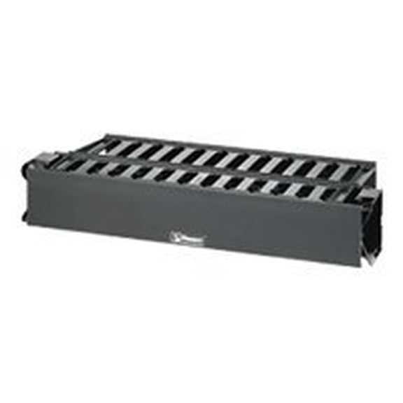 Panduit - WMPH2E - PANDUIT PatchLink Horizontal Cable Manager - Black - 2U Rack Height - 19 Panel Width