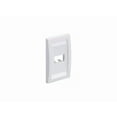 thumbnail image 1 of Panduit Wall Plate,Single Gang,2 Ports,Ivory CFPE2EIY, 1 of 4