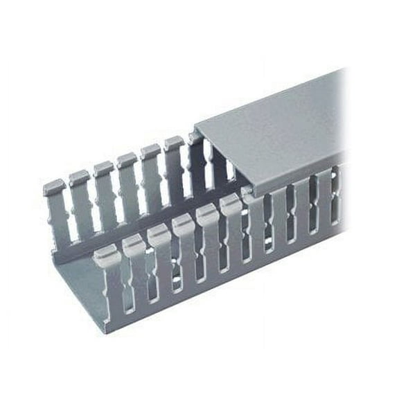 Panduit Wire Duct,Narrow Slot,Gray,1.26W x 1.5D F1X1.5LG6