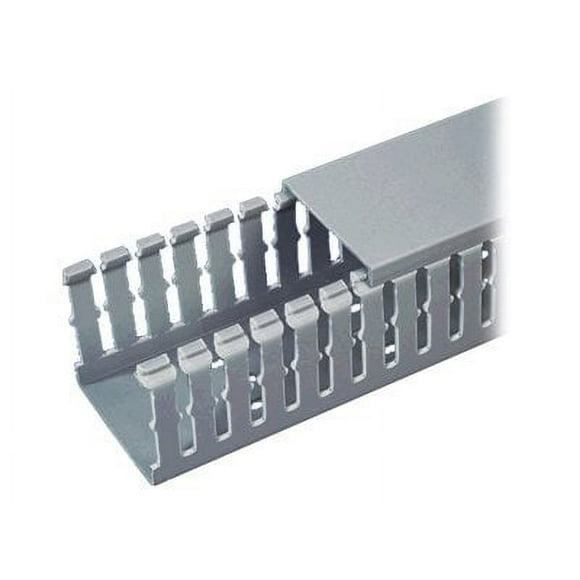 Panduit Wire Duct,Narrow Slot,Gray,1.75W x 1.5D F1.5X1.5LG6