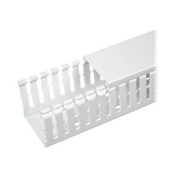 Panduit Wire Duct,Narrow Slot,White,1.26 W x 4 D F1X4WH6