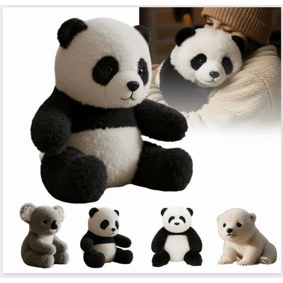 The Pandy– Emotional Healing on Demand, The Pandy Hug Motion - Ultra-Soft Emotional Support Stuffed Animal for Stress Relief & Comfort, Realistic Panda Plush Design - 1Pc(Pandy, 9.84")