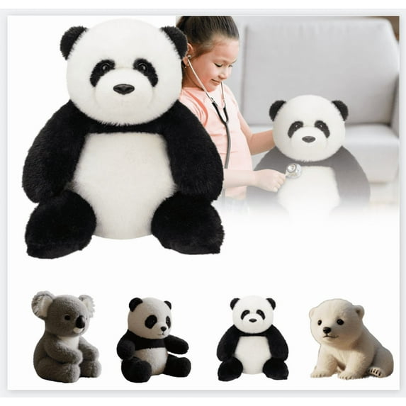 The Pandy - Emotional Healing on Demand, Realistic Panda Plush for Emotional Support, Realistic Comfort, Pandy Ai Plush with Ultra-Soft Fur, The Comfort Hug You Have - 1Pc(Pandy, 17.72")