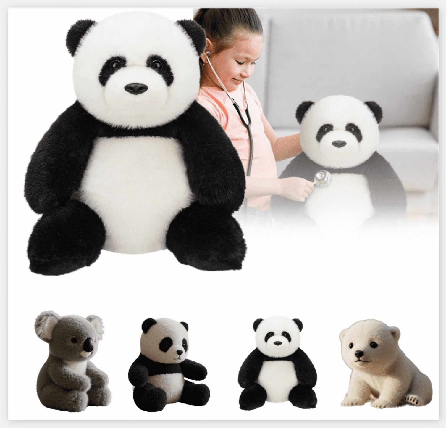 Pandy The Panda 2.0 Plush Toy - Hugmotion Engine Smart Hugging Tech ...