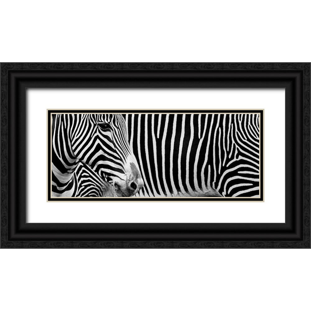 Pandya, Hardik 14x8 Black Ornate Wood Framed with Double Matting Museum ...