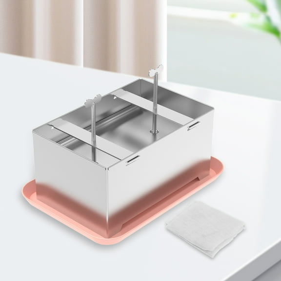 Paneer Press Kit Efficient Tofu Press Maker Stainless Steel Tofu Mold Easy to Use with Drip Tray Paneer Making Mold for Home Kitchens