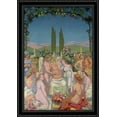 thumbnail image 1 of Panel 5. In the Presence of the Gods Jupiter Bestows Immortality on Psyche and Celebrates Her Marriage to Eros 28x40 Large Black Ornate Wood Framed Canvas Art by Maurice Denis, 1 of 2