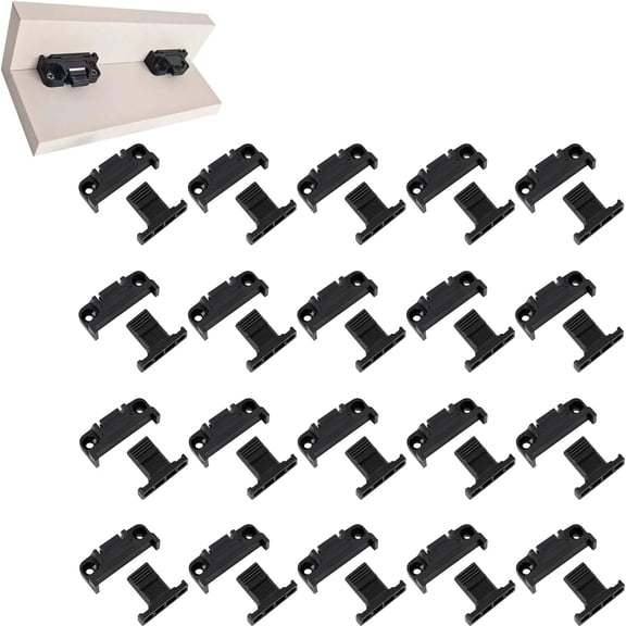 Panel Clip Snap Connector Fastener, Adjustable Quick-Release Siding Clips with Tool-Free Installation for Roman Column & Wall Panel DIY Enthusiasts(20pcs)Q