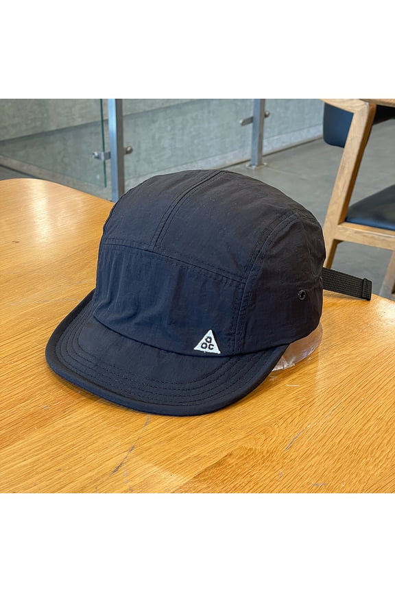 Panel Hat for Women Men Waterproof Flat Bill Hats Short Brim Baseball Cap Unstructured Golf Dad Hats Trucker Cap