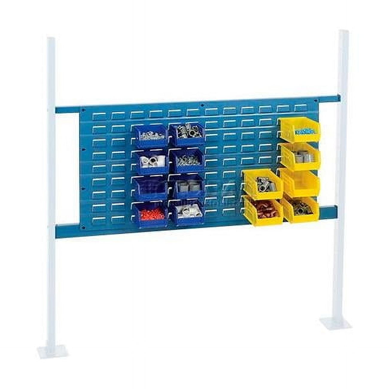 Panel Kit for 48 in. Workbench with 36 in. Louver, Mounting Rail - Blue ...