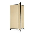 thumbnail image 1 of Screenflex Panel Mobile Display Tower - 69" Height x 36" Width - Wheat Polyester Fabric Surface - Steel Frame - 1 Each, 1 of 1