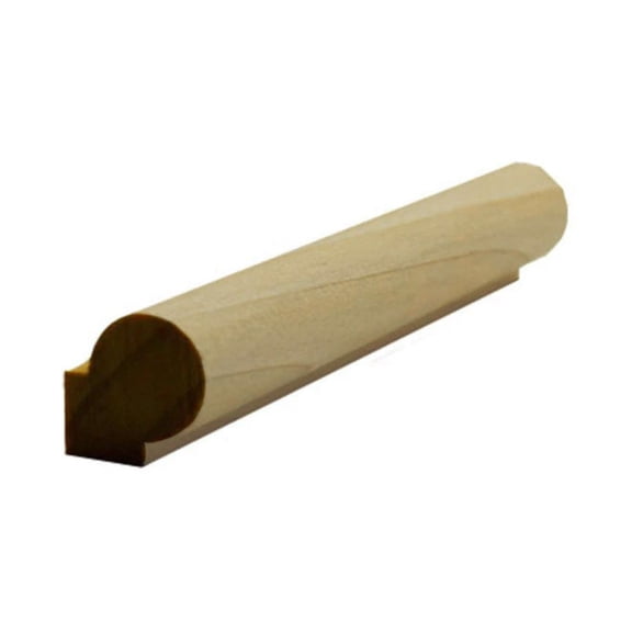 EWPM40 Round Panel Moulding Trim 3/4" x 3/4" Unfinished Solid Hardwood