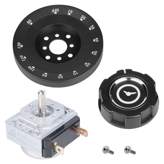 Panel Mount Mechanical Timer with Bells Adjustable Settings Timer Switches for Kitchen Appliances Accessories Enduring