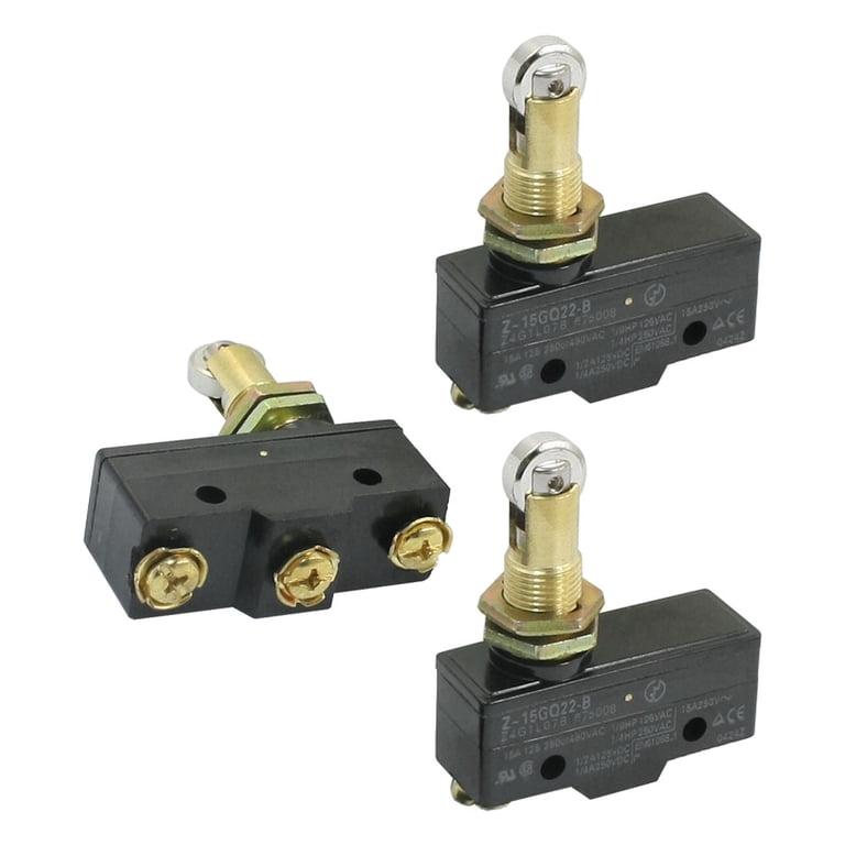 Panel Mount SPSD 3 Terminals Roller Plunger Limit Switch Z-15GQ22