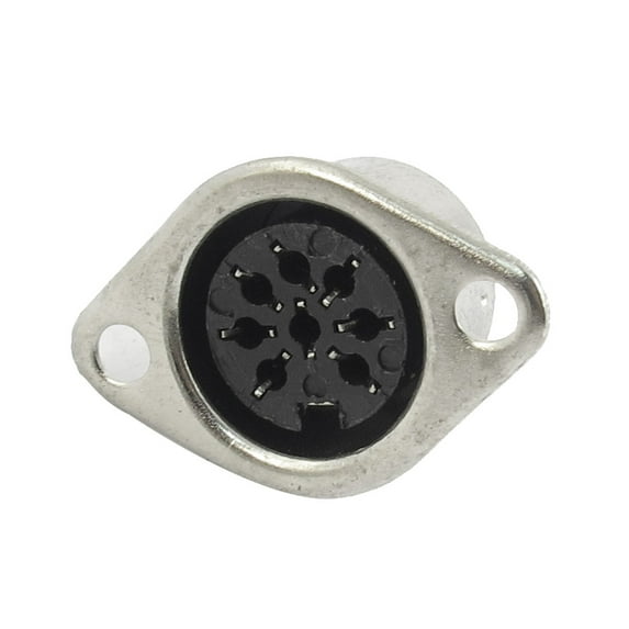 Panel Mount Twist Lock 8Pin Female DIN Audio Circular Connector