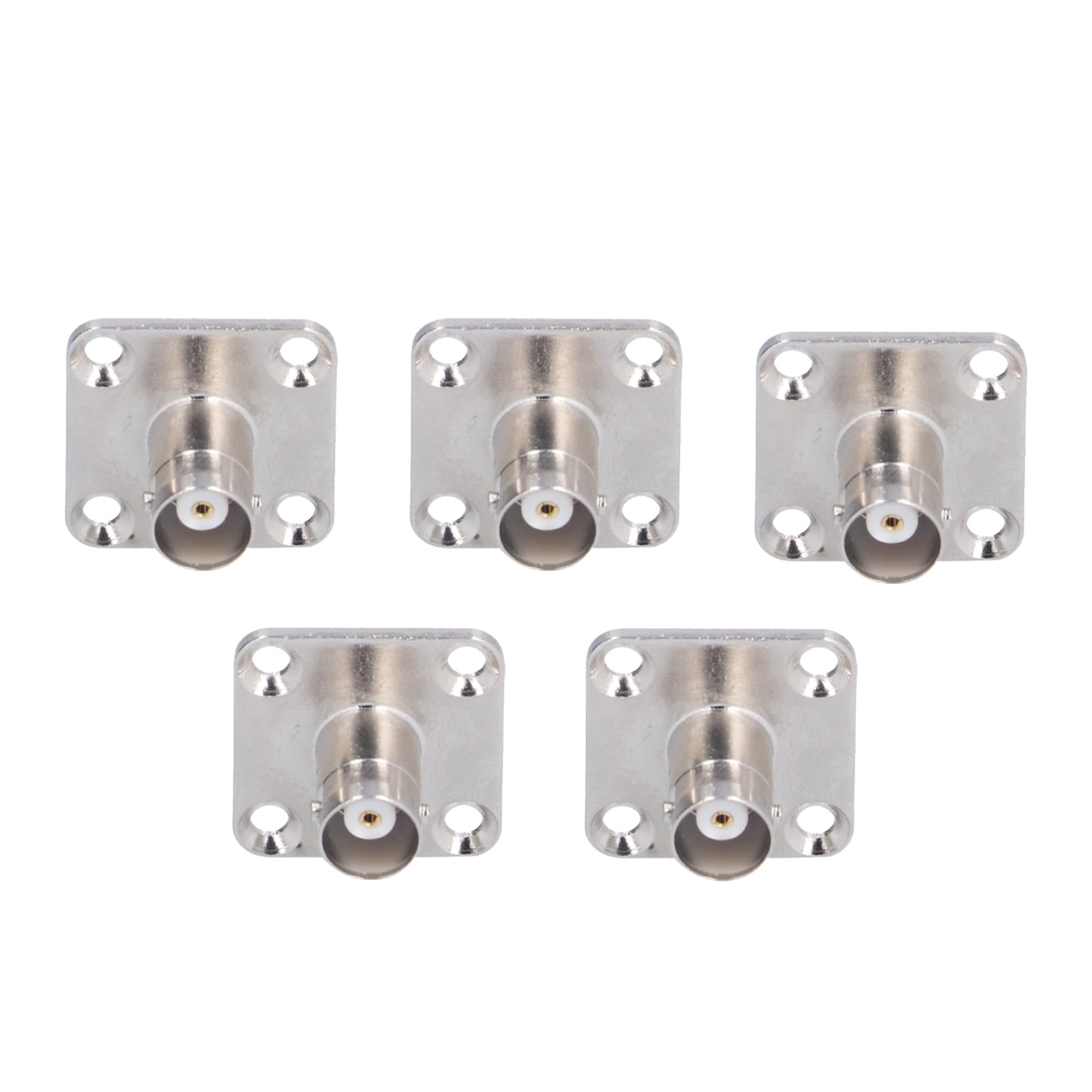 Panel Mounting Flange, Coax Cable Adapter Easy Install 5Pcs Chassis