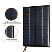Panel ,Silicon Solar Cell Lamp Fan Pump Compatible Lamp Fan 2w 12v Solar Panel With Clips Panel Compatible Lamp Solar Cell Diy Solar Panel With Clips Silicon Clips Silicon Solar Laojia
